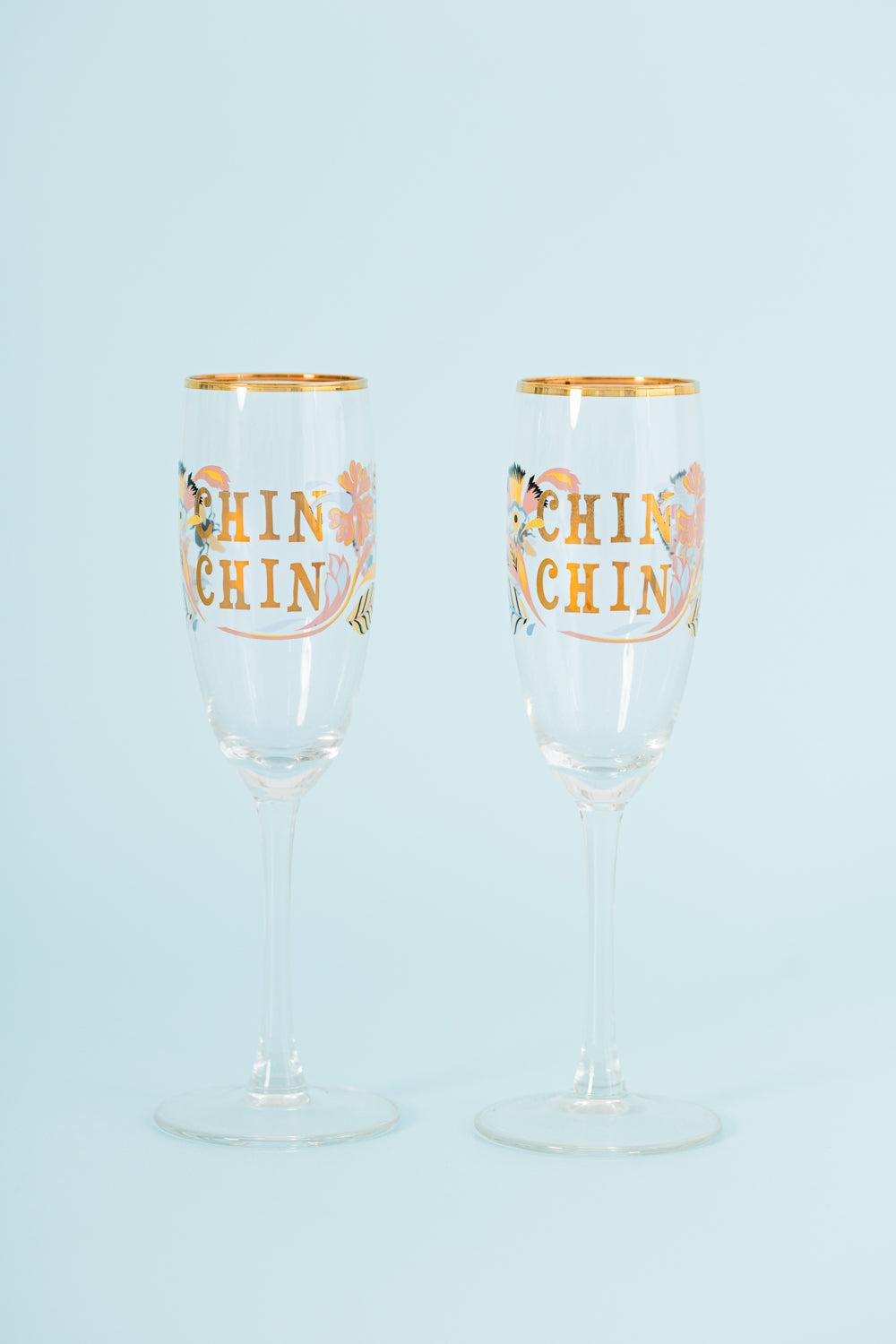 Yvonne Ellen Slogan Flute Glasses (Set of 2)
