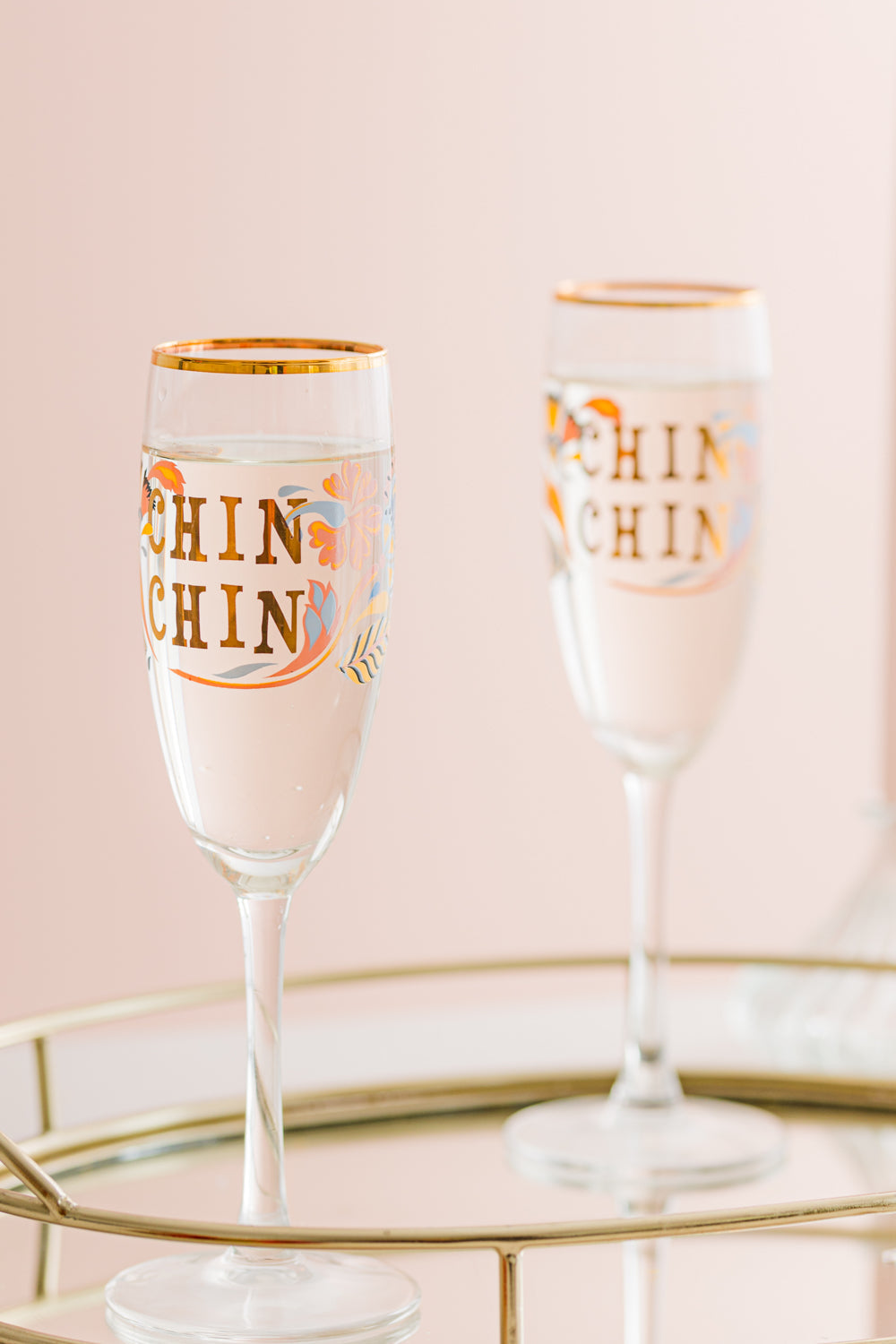 Yvonne Ellen Slogan Flute Glasses (Set of 2)