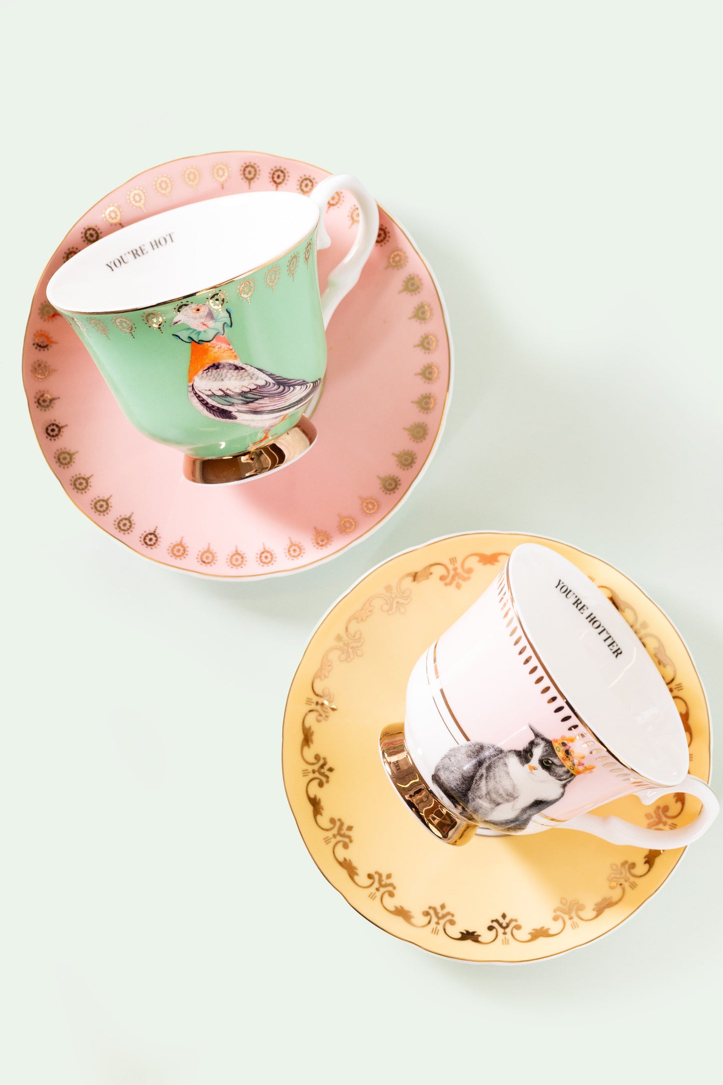 Yvonne Ellen Best of British Teacup & Saucers (Set of 2)