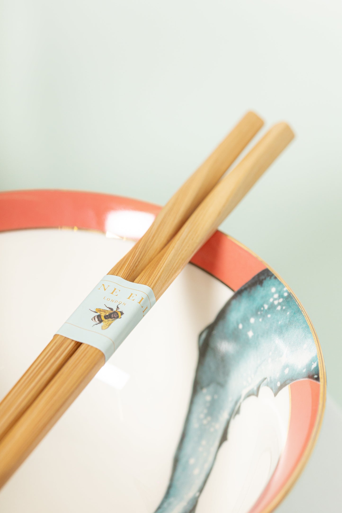 Yvonne Ellen Ramen Bowl with Chopsticks (Set of 2)