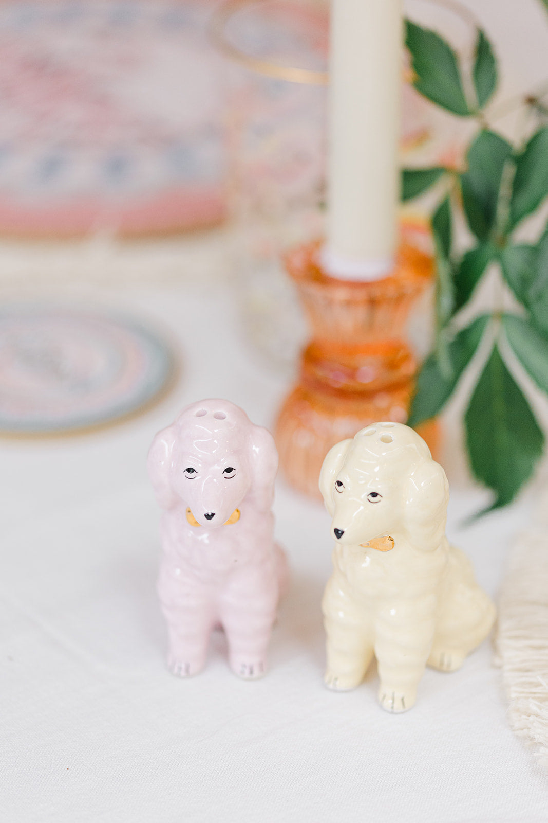 Yvonne Ellen Pastel Poodle Salt & Pepper Shakers (Set of 2)