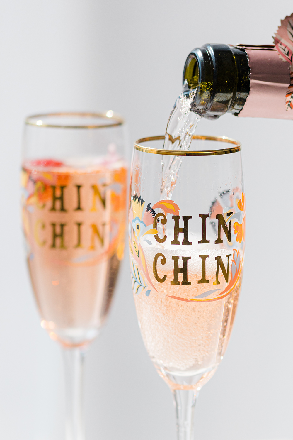 Yvonne Ellen Slogan Flute Glasses (Set of 2)