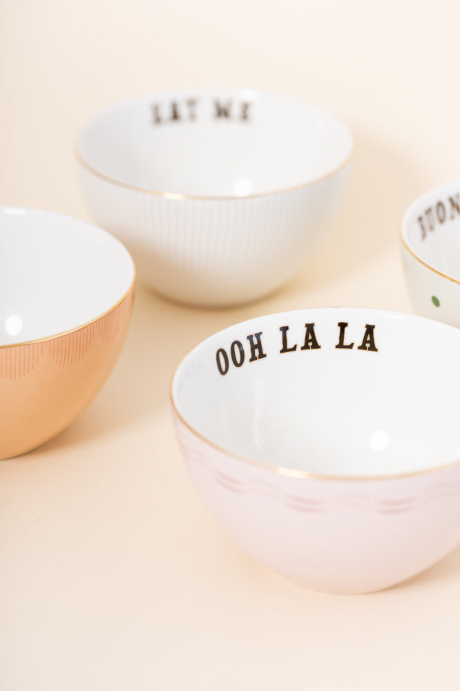 Yvonne Ellen Slogan Cereal Bowls (Set of 4)