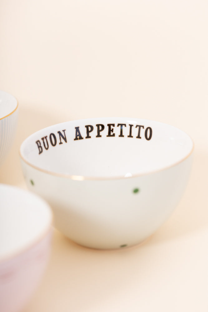Yvonne Ellen Slogan Cereal Bowls (Set of 4)