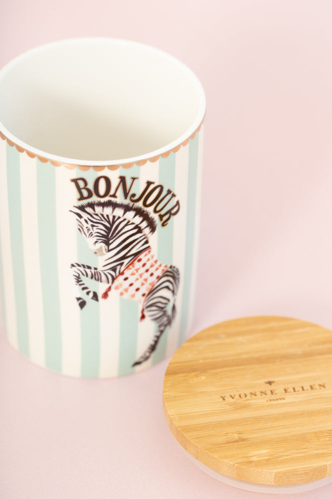 Yvonne Ellen Zebra Storage Jar (Medium)