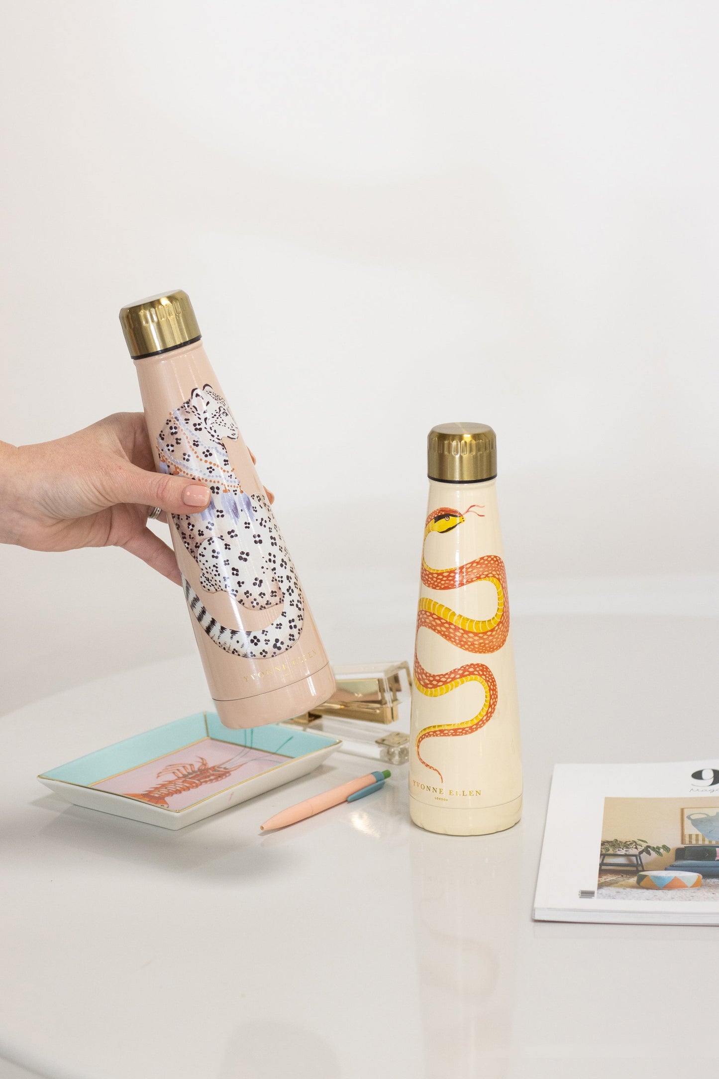 Yvonne Ellen Cheetah Stainless Steel Bottle
