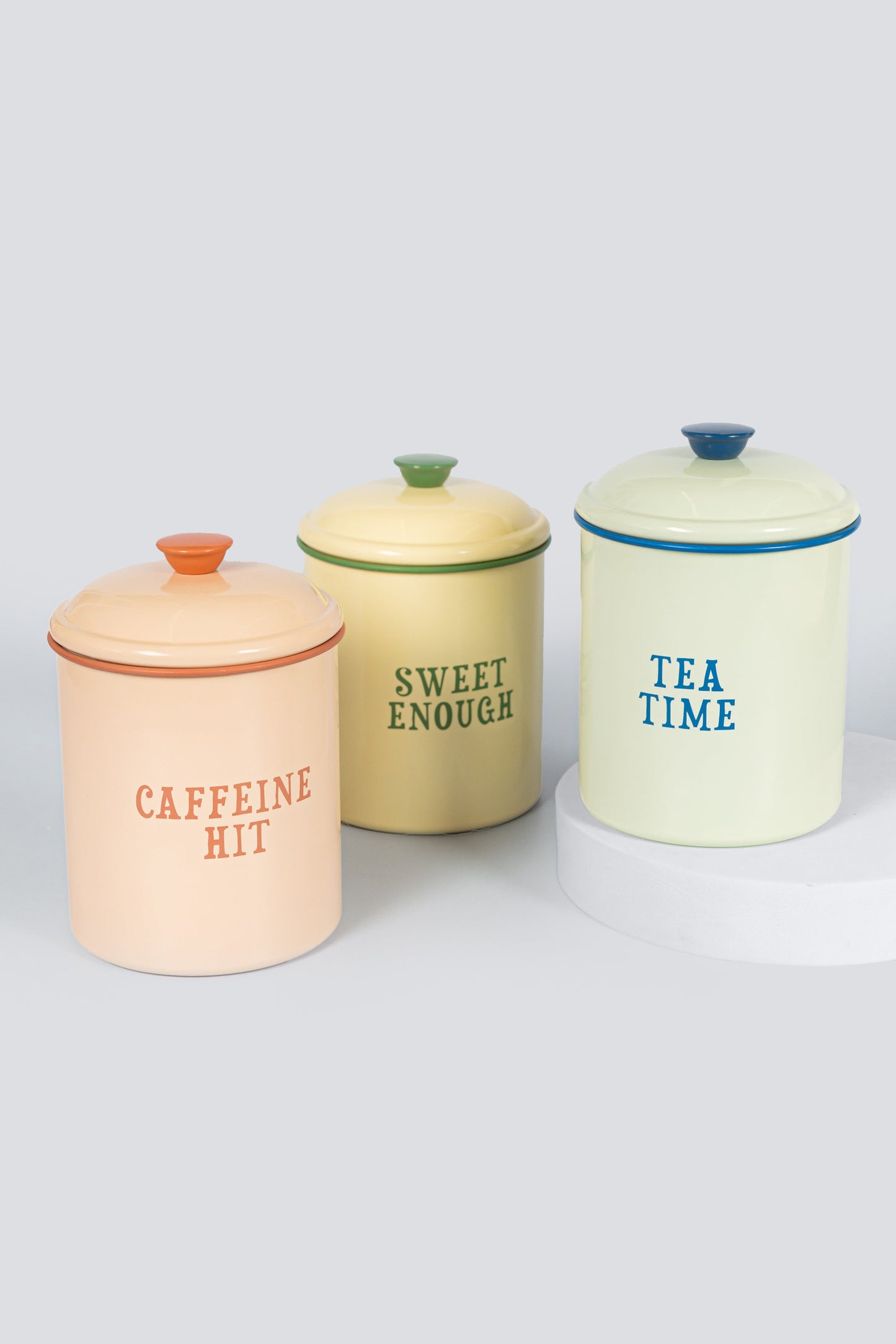 Yvonne Ellen Enamel Storage Tin (Tea)