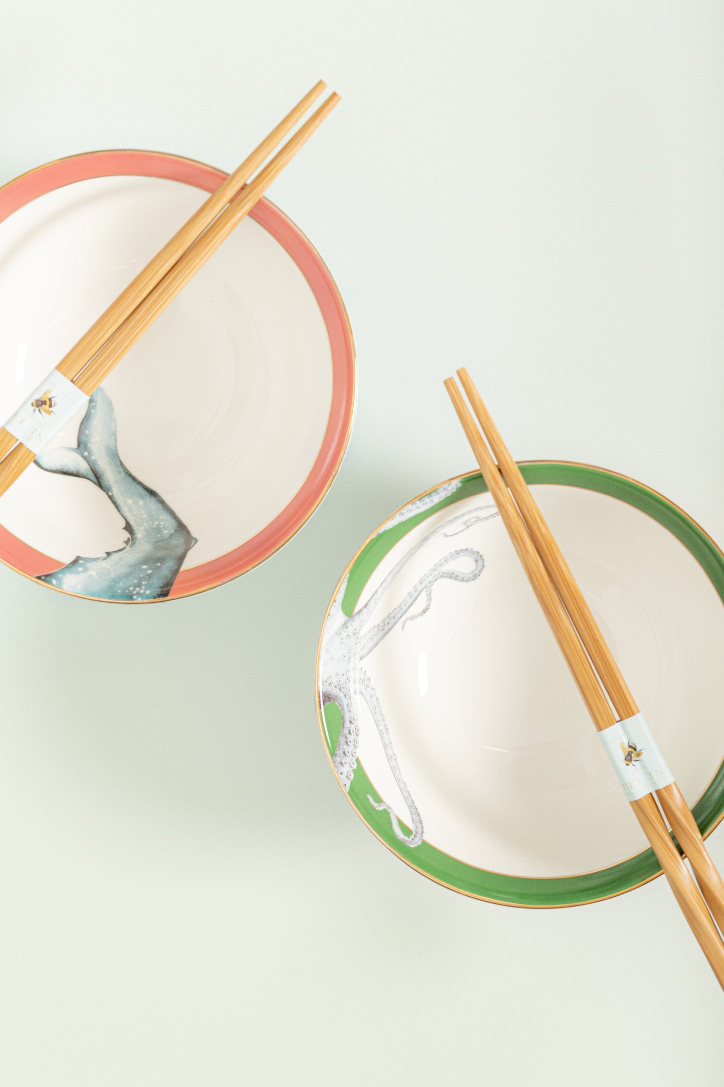 Yvonne Ellen Ramen Bowl with Chopsticks (Set of 2)