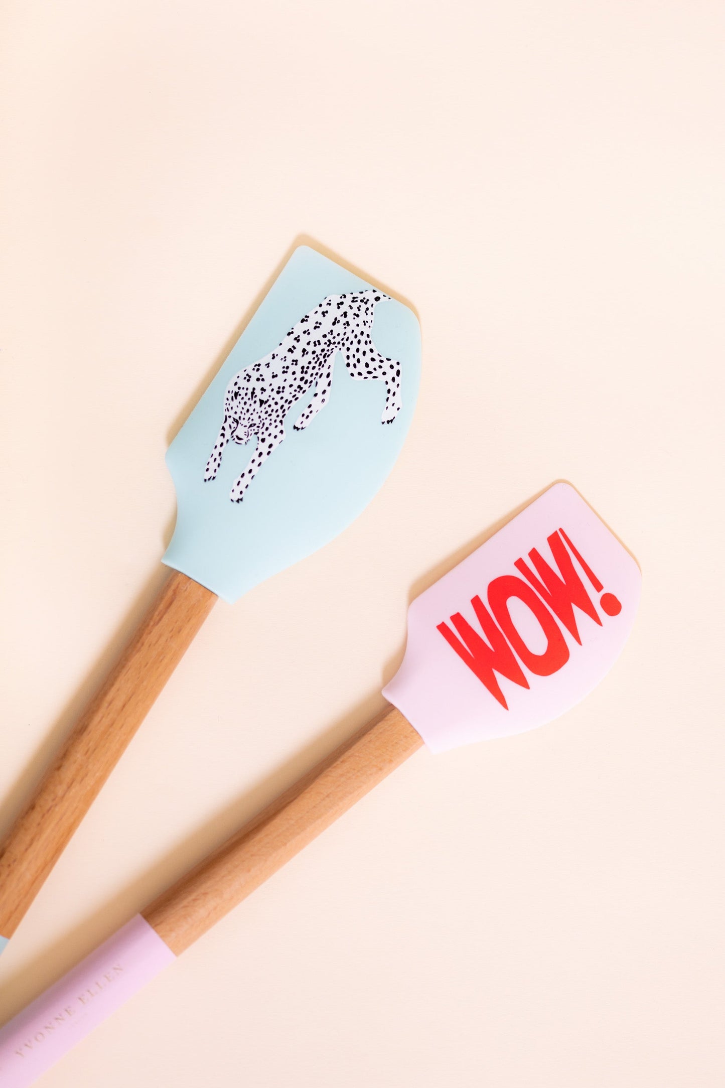 Yvonne Ellen Cheetah/WOW Spatulas (Set of 2)