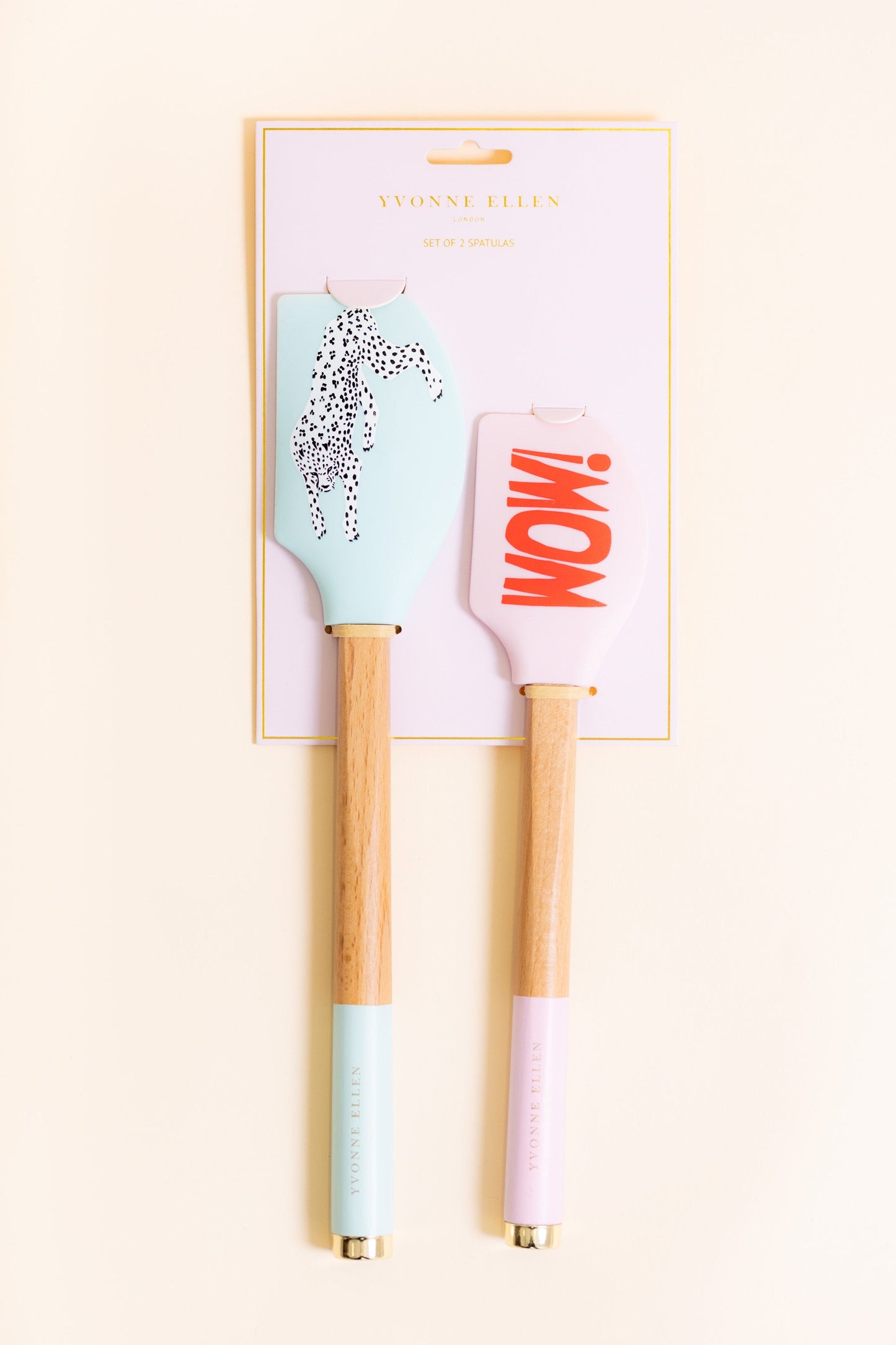 Yvonne Ellen Cheetah/WOW Spatulas (Set of 2)