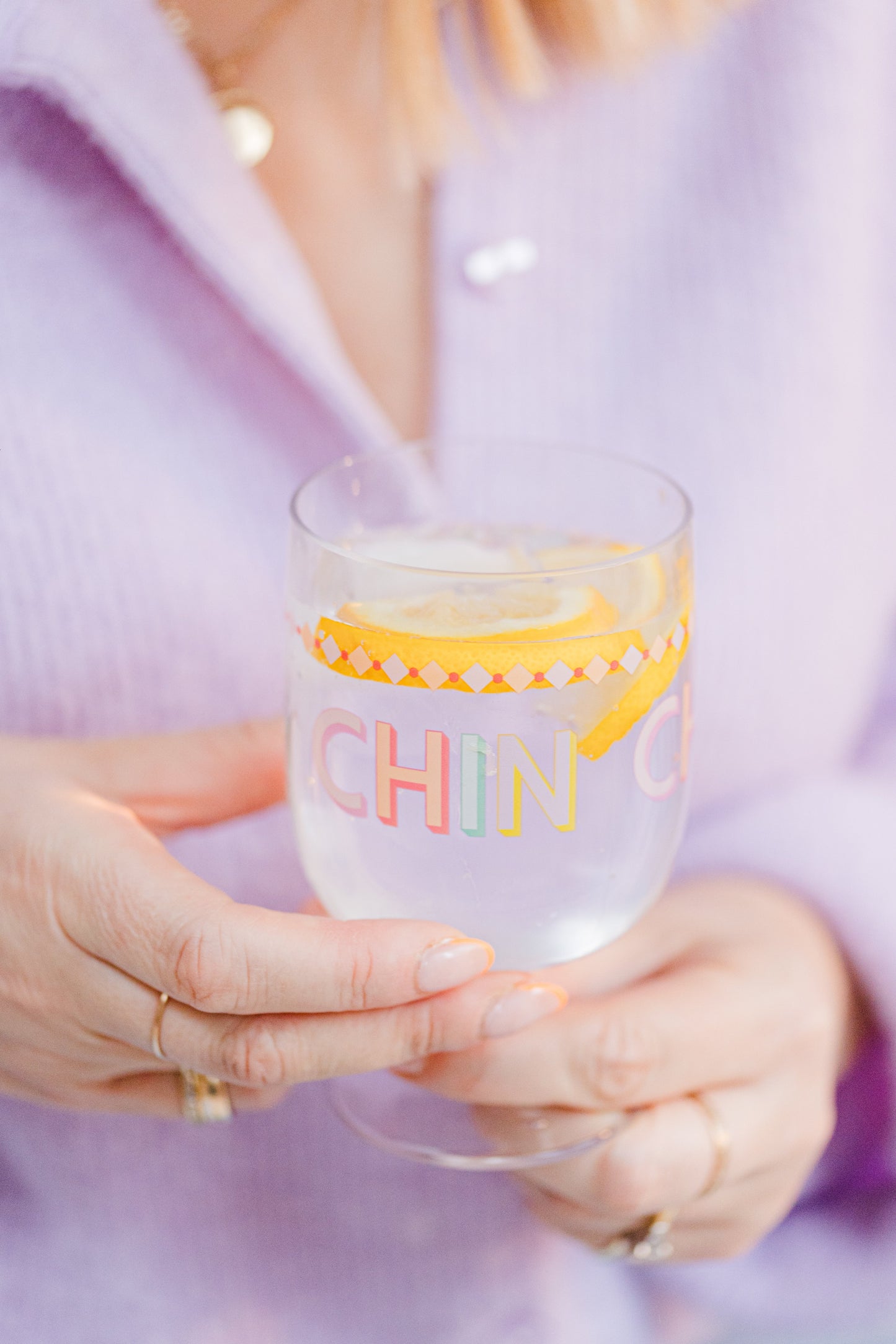 Yvonne Ellen Slogan Plastic Wine Glasses (Set of 4)