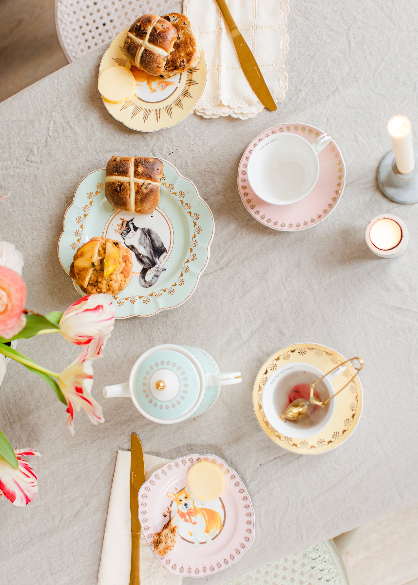 Yvonne Ellen Best of British Teacup & Saucers (Set of 2)