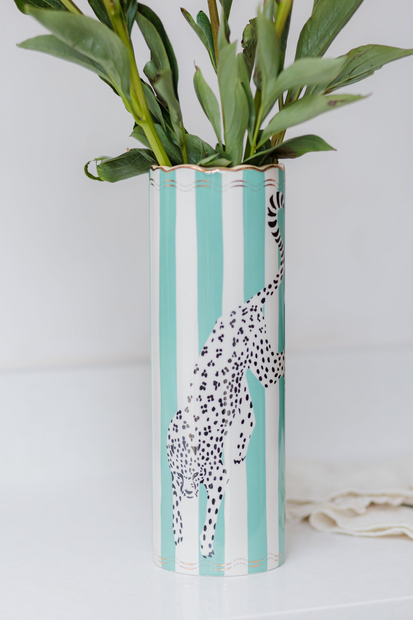Yvonne Ellen Tall Leopard Vase