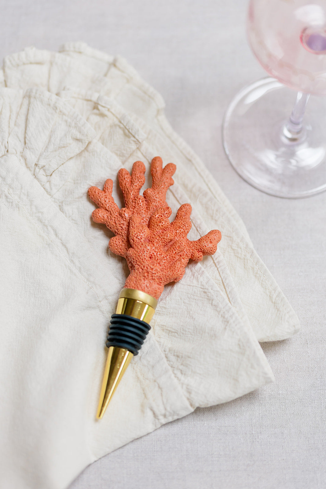 Yvonne Ellen Coral Bottle Stopper