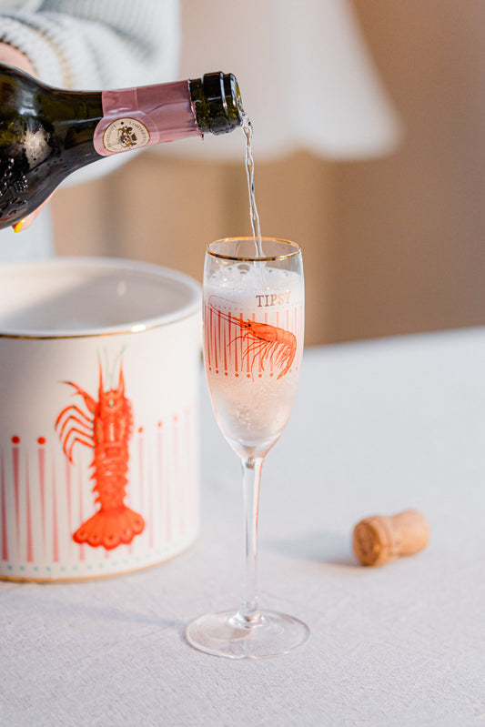 Yvonne Ellen Shrimp Flute Glass