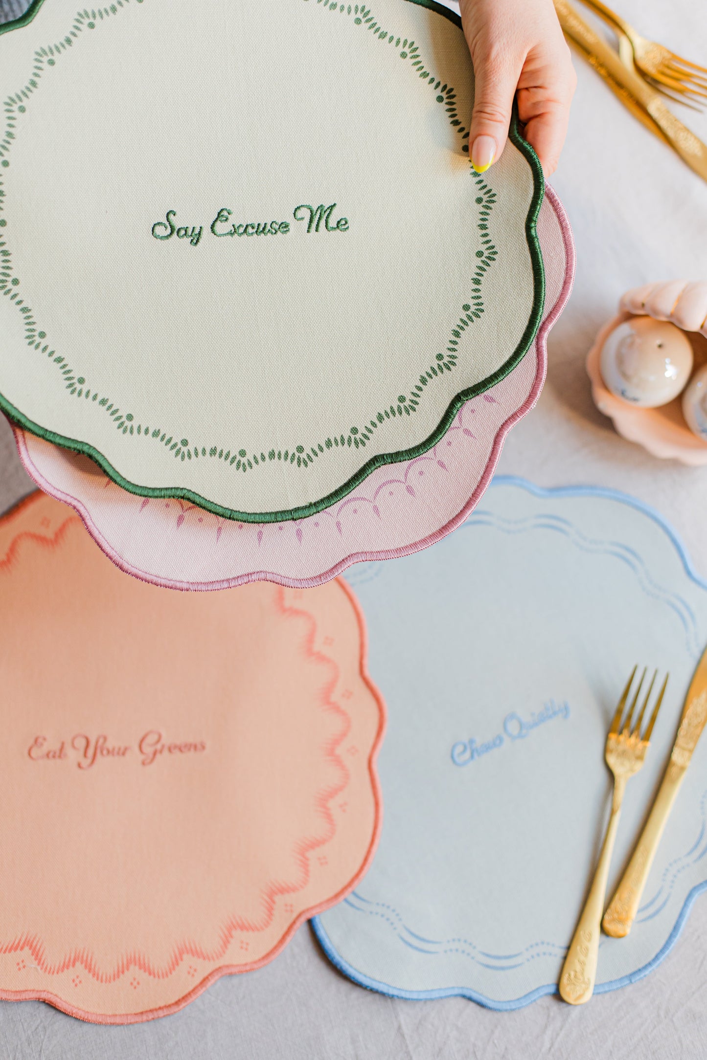 Yvonne Ellen Slogan Placemats (Set of 4)