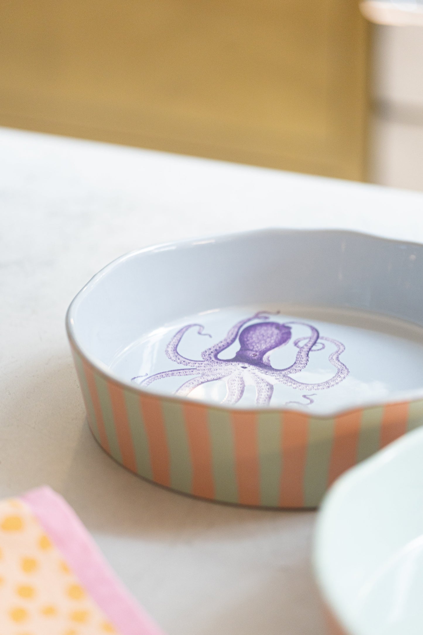 Yvonne Ellen Octopus Small Round Dish