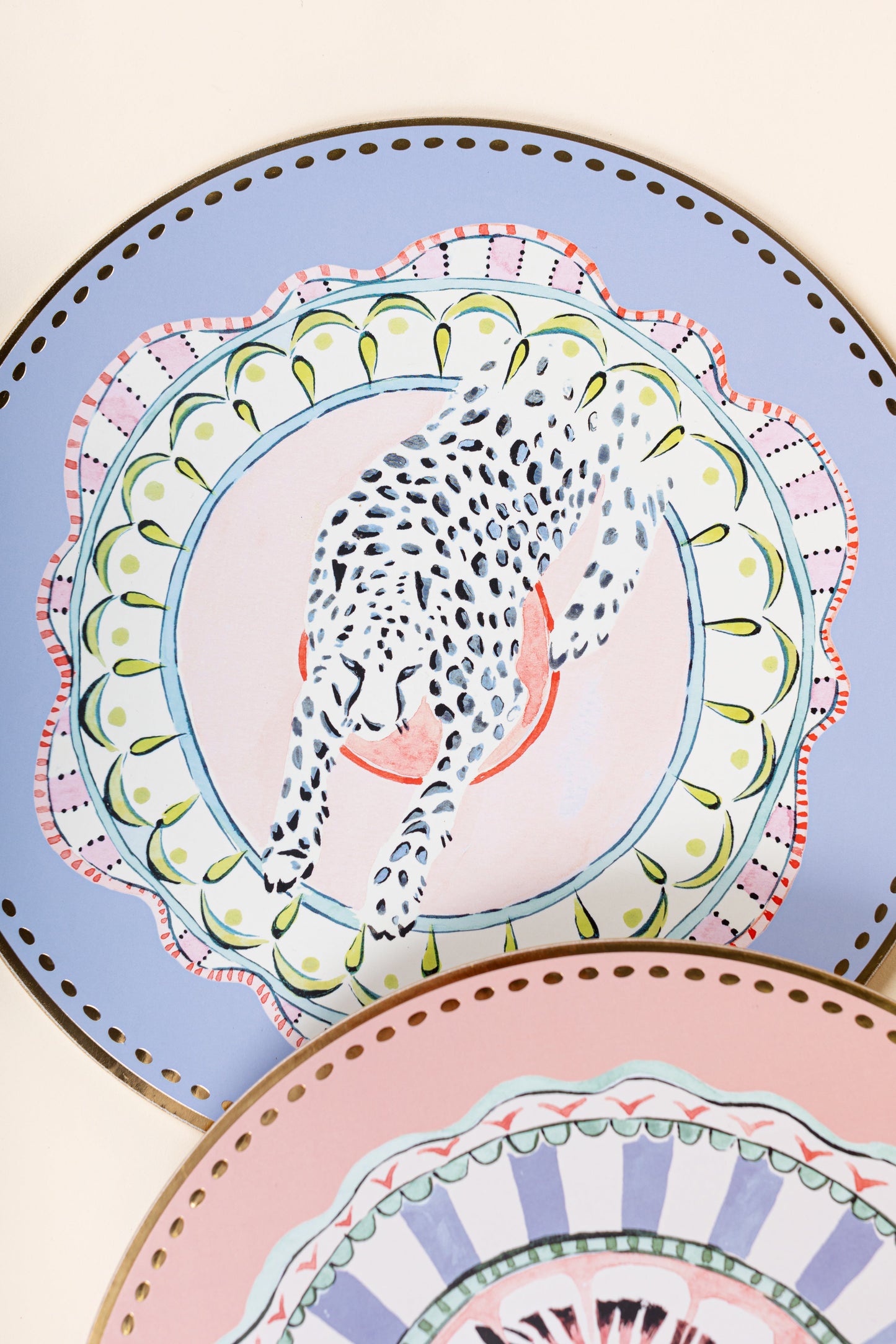 Yvonne Ellen Round Cork Back Placemats (Set of 4)