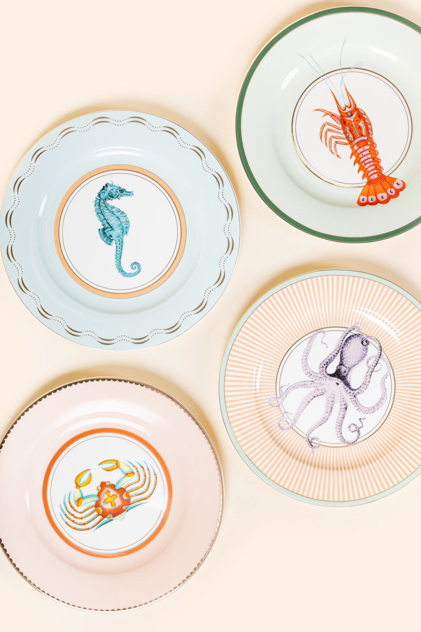 Yvonne Ellen Under The Sea Side Plates 20cm (Set of 4)