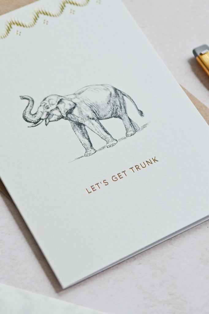Yvonne Ellen Mono Let's Get Trunk Card