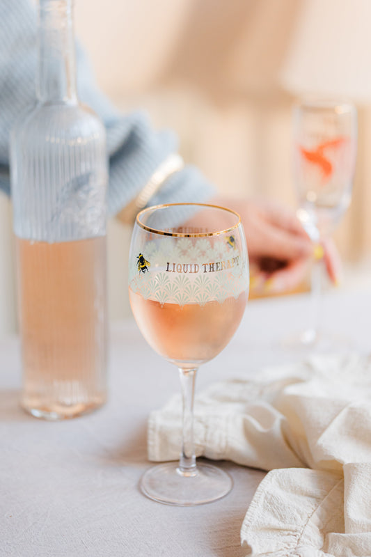 Yvonne Ellen Bee Wine Glass