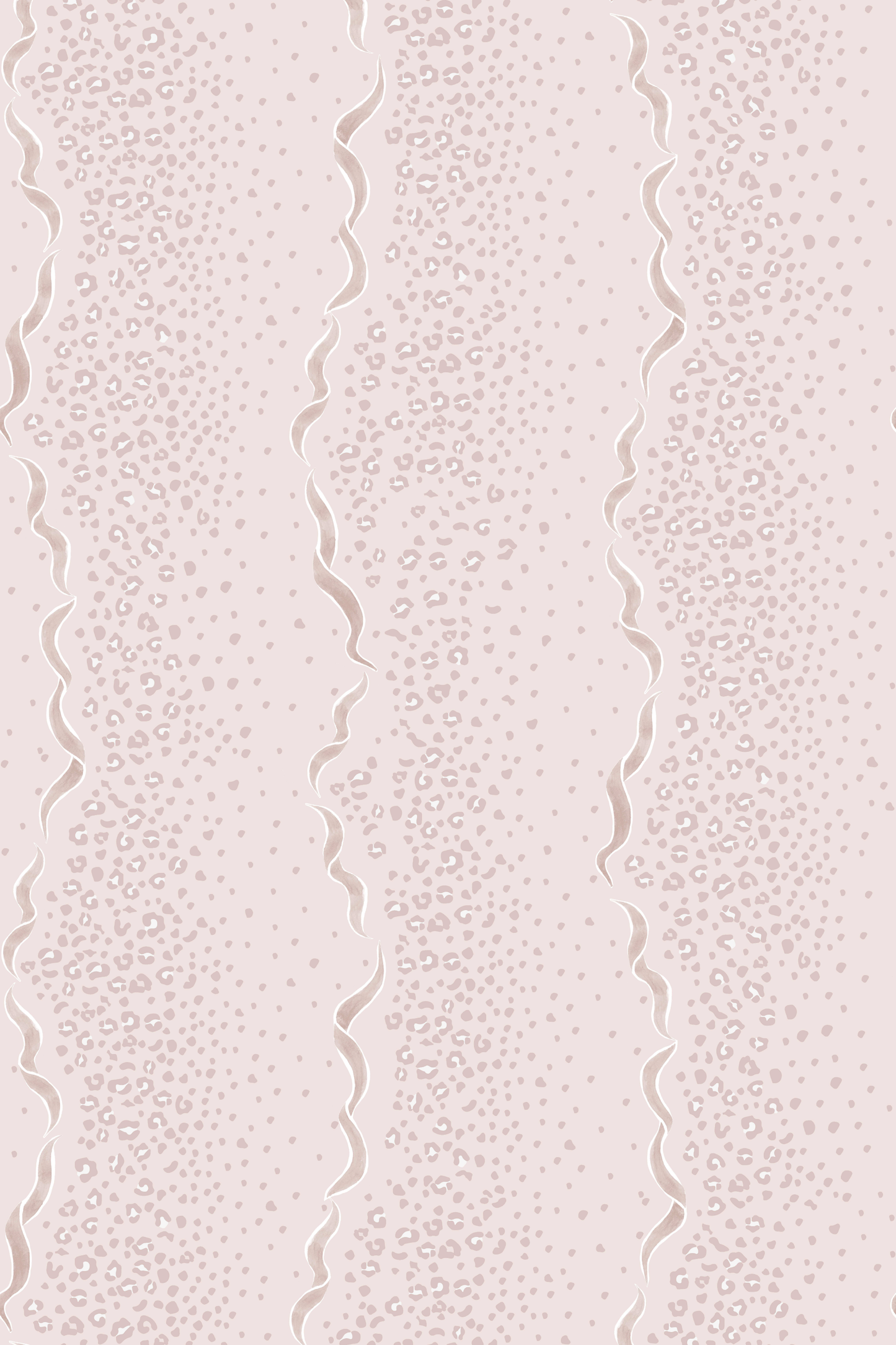 Yvonne Ellen Safari Ribbon Wallpaper Oyster Pearlised
